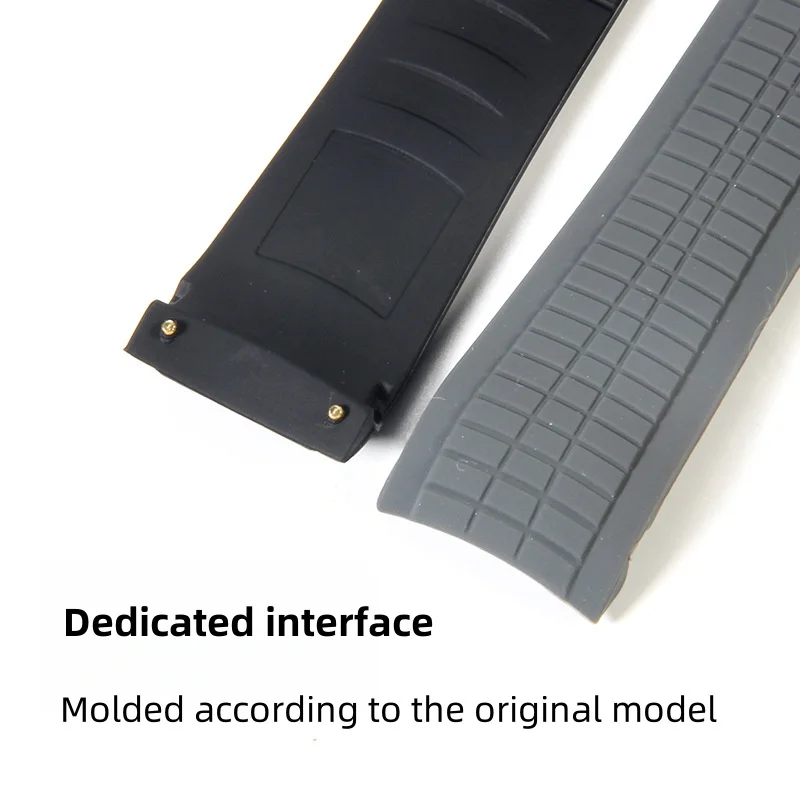 Premium Rubber Watch Strap for Luxury Timepieces – 21mm