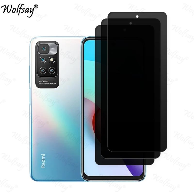 زجاج مقسى مضاد للتجسس لهاتف Xiaomi Redmi 10 2022 و...