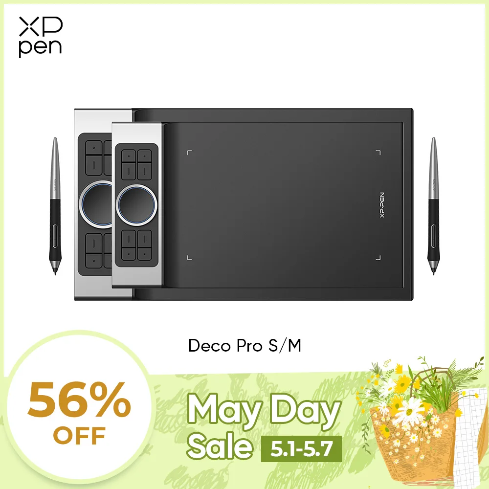 XPPen Deco Pro S M 드로잉 태블릿, 그래픽 태블릿, 애니메이션 드로잉 보드, 미술 온라인 교육용, 60 틸트 8192 압력
