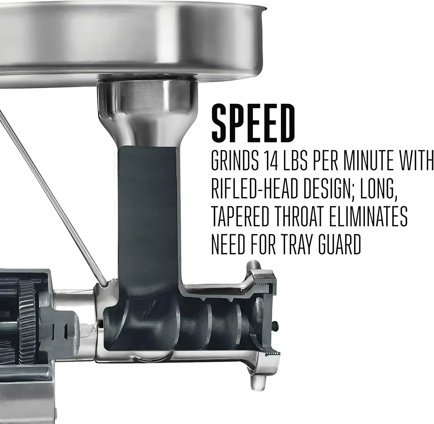 BRANDS Butcher Series Electric Meat Grinder & Sausage Stuffer, Commercial Grade 1 HP, 750 Watts