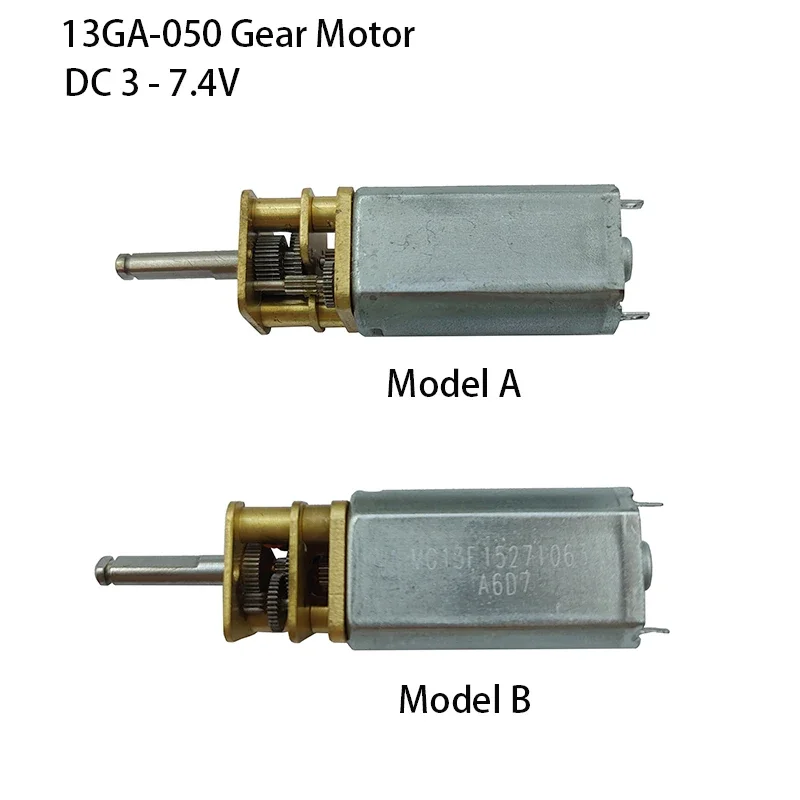 미니 050 기어 모터 DC 3V 5V 7.4V 13GA-050 140rpm 저속 고토크 웜 기어박스 (올 메탈) DIY 로봇 장난감용