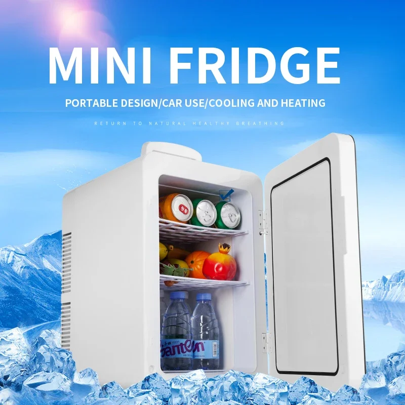 24L car refrigerator beverage heating cabinet dormitory freezer meals incubator hot and cold cabinet freezer 220V/12V