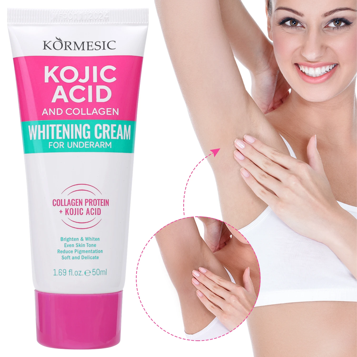 Moisturizing Underarm Whitening Cream Collagen Body Brightening Cream Gentle Knee Dark Remove Skin Care Women Beauty Foundation