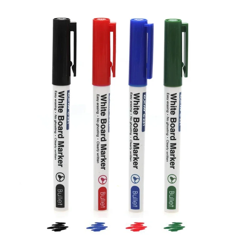 4pcs/set Whiteboard Marker Pens Blackboard Pens 4colors Erasable White Board Markers School Classroom Office Stationery Supplies white marker pens,marker pens,color marker pens,pen marker,dry erase markers,whiteboard pens