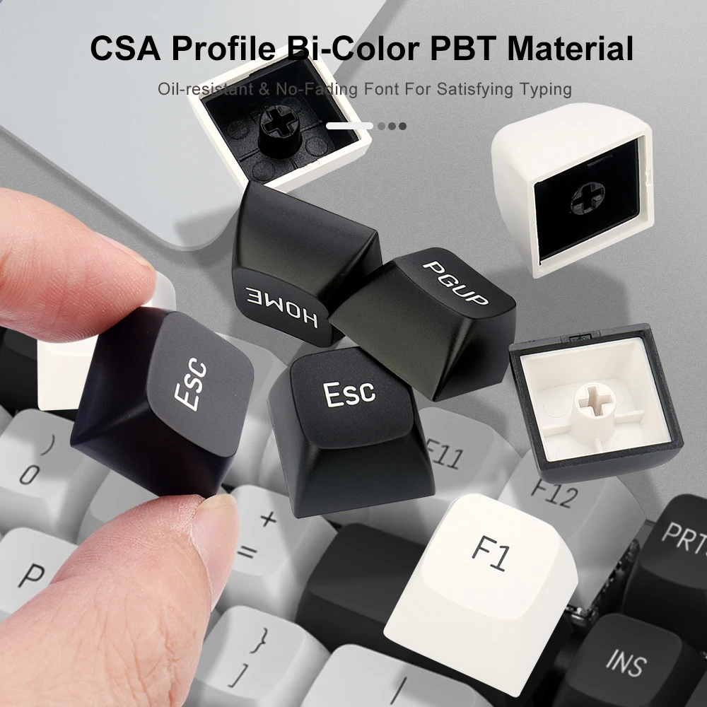 KEYCAPS REDRAGON 132 CSA PBT 150, ESPAÑOL-INGLES