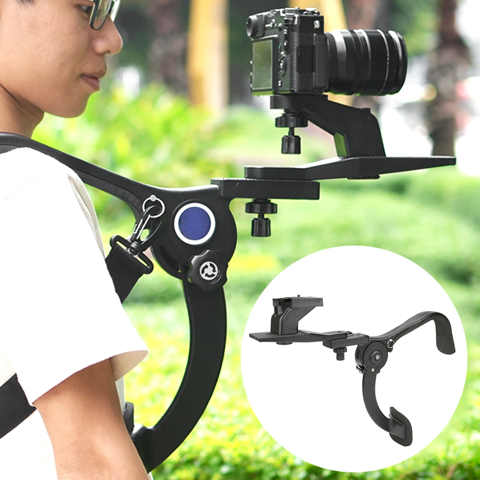 DSLR Camera Strap Photography Shoulder Shock Absorber Bracket Support Stabilizer Rig SR-500 camera holder,camera gimbal stabilizer