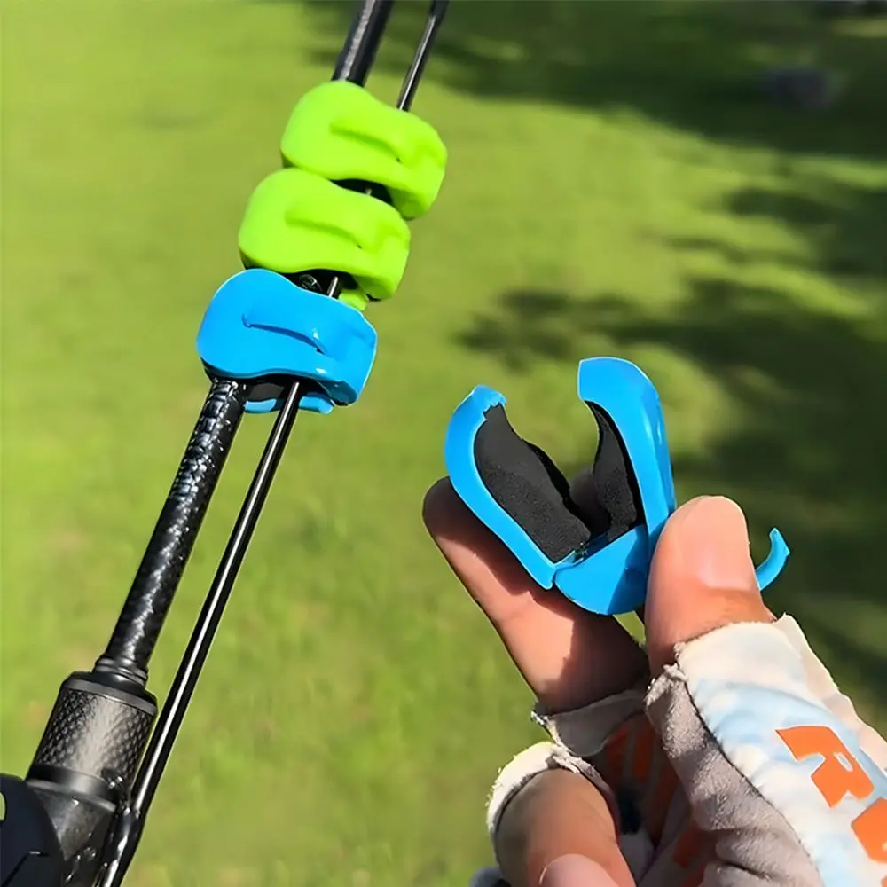 2/4pcs Compact Design Multifunctional Rod Holder Silicone Straps 5 Hole Design Fishing Pole Holder Lightweight Ball Straps