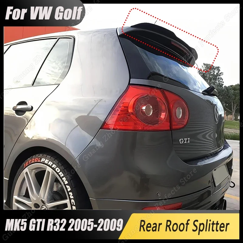 Per Vw Golf 5 Mk5 Gti R32 2005-2009 Hatchback Maxton Style Tetto Posteriore Spoiler Splitter Coda Ala Tuning Accessori Auto