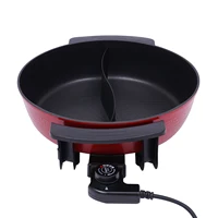 Pot de canard mandarin de 6l, Double marmite à Fondue chinoise, grande capacité, multifonctionnel, rouge, pour fête à la maison 5