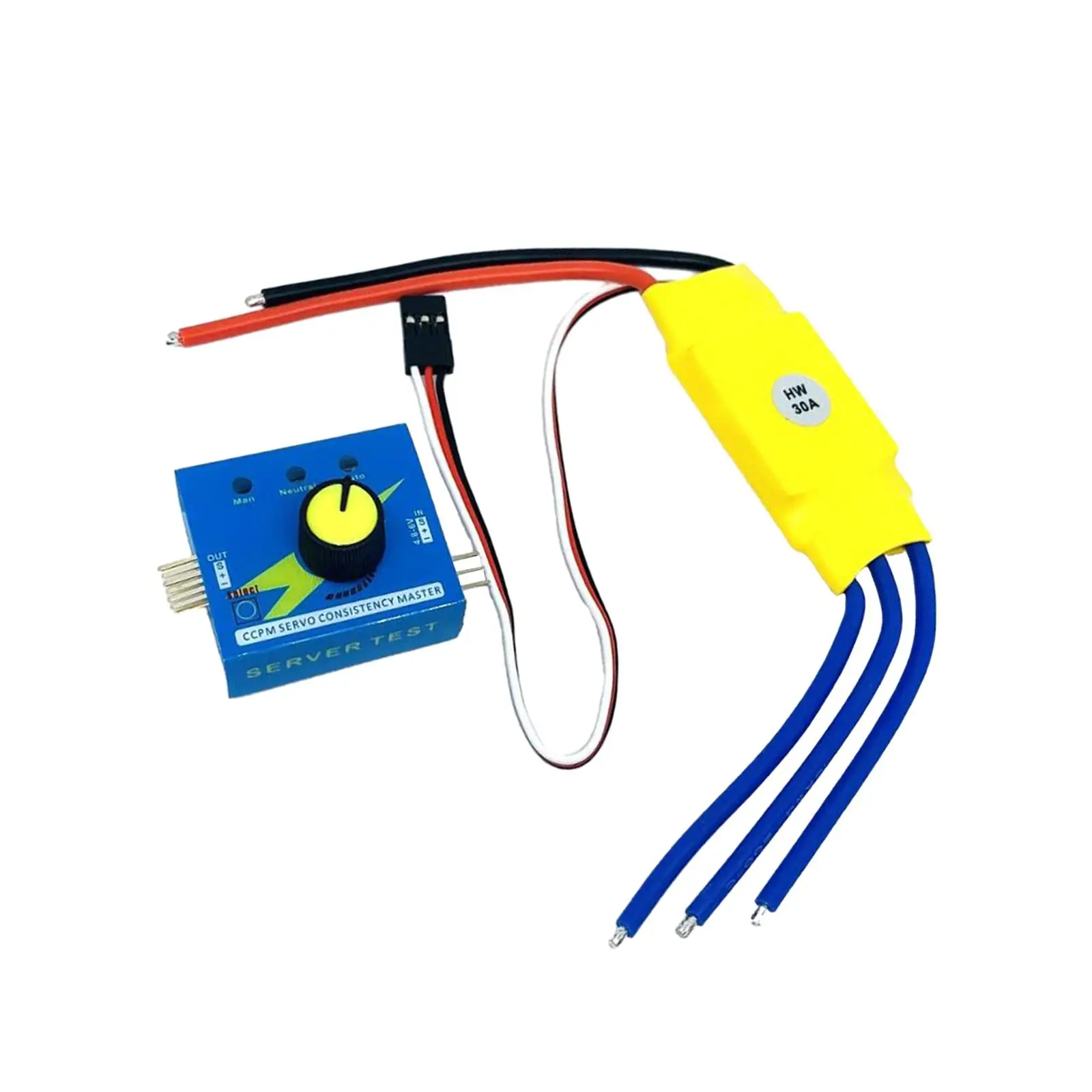 30A ESC with Servo Tester Practical 12V Speed Controller Replacement