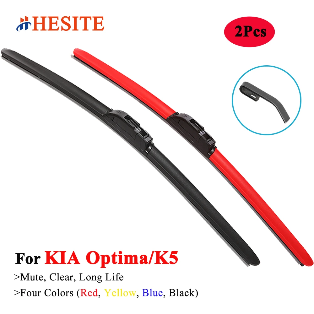 HESITE Colorful Wiper Blades For KIA K5 Optima MS MG TF JF DL Sedan 2001 2002 2006 2009 2010