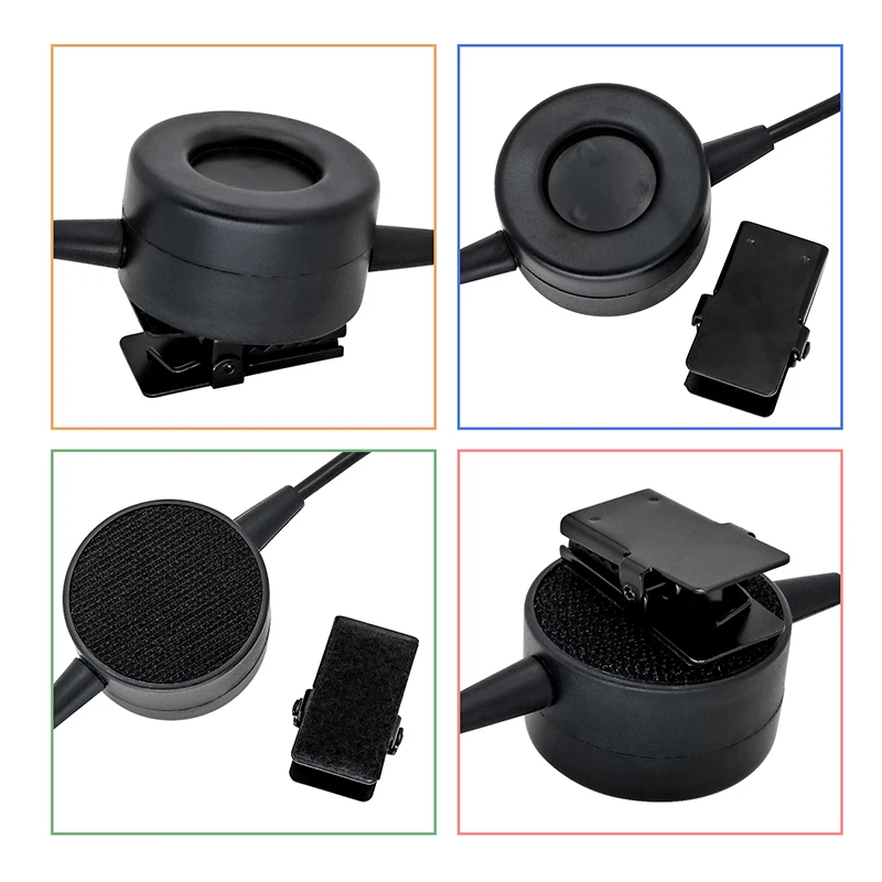 Waterproof Big PTT Cable Z Tactical Headset, Fit for ComtacII H50, MSA, Samsung H60, HD03, ICOM Two Pins
