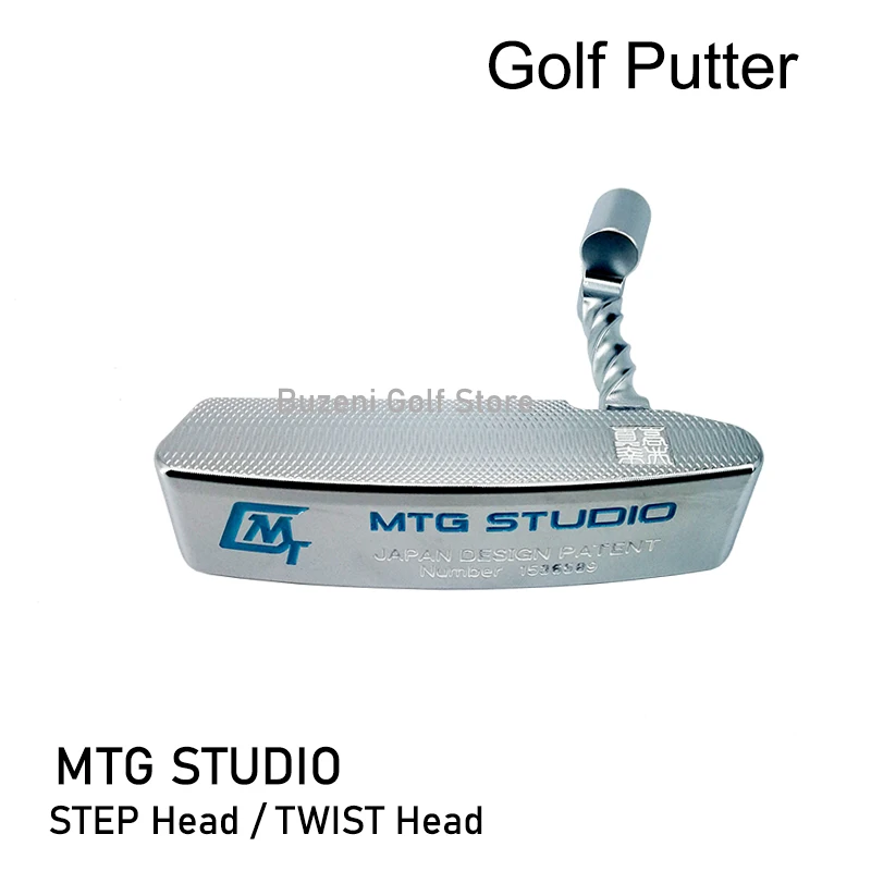 

MTG STUDIO Golf putter, Step or Twist golf neck, Silver Color, Stainless steel golf clubs, KBS black shaft, SS golf grip