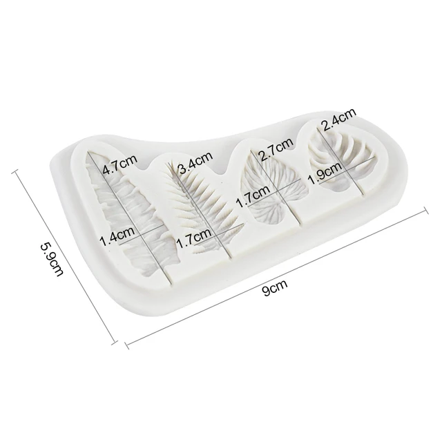 Pálma Levelek Szilikon Penész Barkács Fondant Sütemény Díszítő Szerszámok Teknős Levél Csokoládé Cukorkák Sütő Dzsungel Születésnapi Party Dekoráció - Image 4