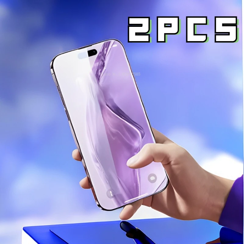 

2Pcs Screen Protector For IPhone 14 15 Pro Max 12 13 Mini 11 Pro Tempered Glass For IPhone 7 8Plus XR XS Max Glass