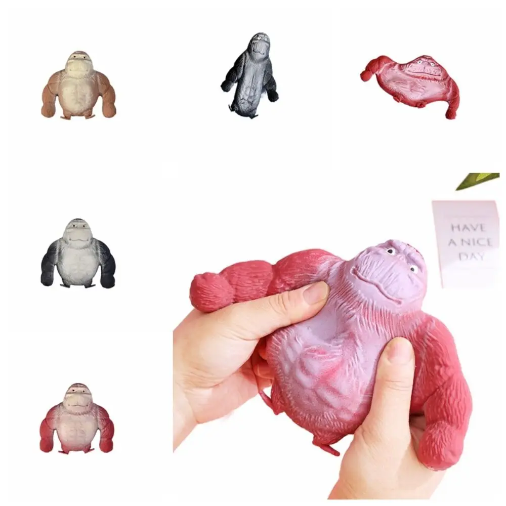 Creative Funny Giant Gorilla Figure Soft Rubber Toys Slow Rebound Stretch Squeezing Monkey Miniatures Elastic Toy 3