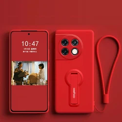 Coque de téléphone en silicone doux de luxe avec support de maintien