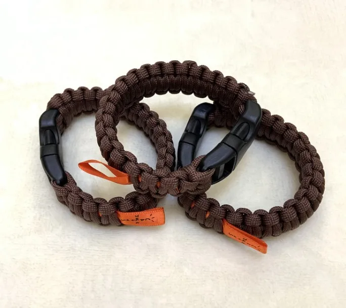 Safety warning tape Travis scott style Braided Bracelet Parachute Shroud Line Woven Fashion Necklace