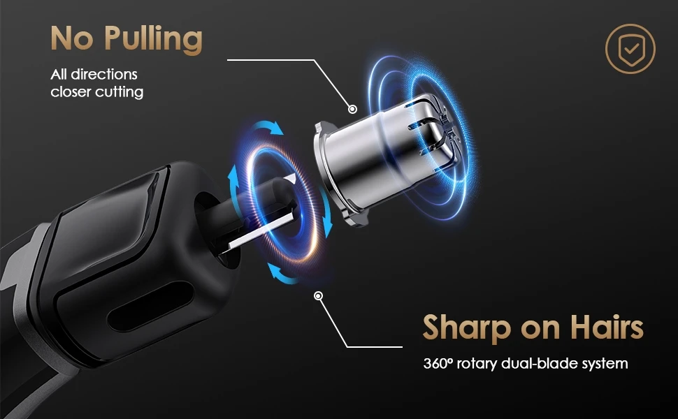 Langlebiger Ersatzkopf für Nasen- und Ohrenrasierer - Kompatibel mit OneBlade QP2734/QP2834/QP25XX/QP26XX/Pro 360 Präzisions-Doppelklinge – Detail 1