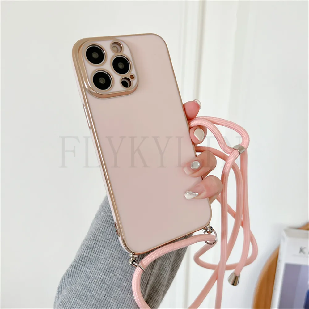Crossbody Necklace Strap Cord Lanyard Plating Phone Case Cover