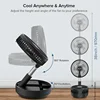 Belife X8 Portable Fan, Cordless Oscillating Fan with Remote, Foldable Adjustable Fan, USB Rechargeable 7200mAh Battery 3