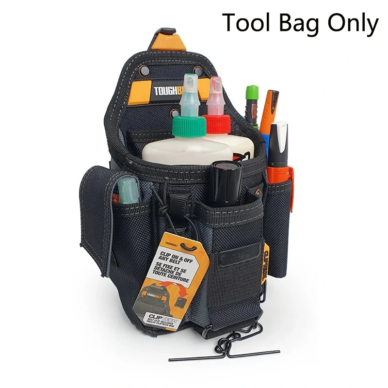 Tool Kit TOUGHBUILT TB-CT-34 Small Electrician Pouch Adjustable 13 Pockets Rugged 6-Layer Construction Storage
