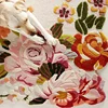 Living Room Flower Design Carpet Bedroom Decor Pastoral Art Designer Handmade Custom Floor Mat Irregular Moss Rug Decoration 3