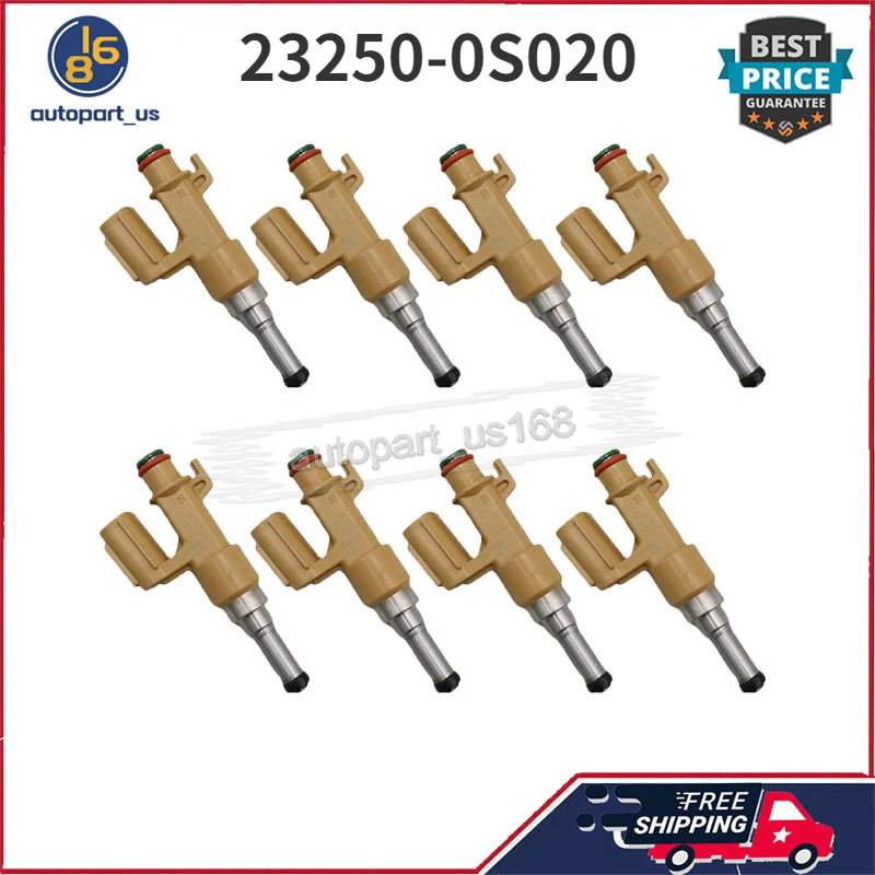 

23250-0S020 232500S020 8PCS Fuel Injectors For LEXUS GX460 LEXUS LX570 TOYOTA LAND CRUISER TOYOTA SEQUOIA TOYOTA TUNDRA