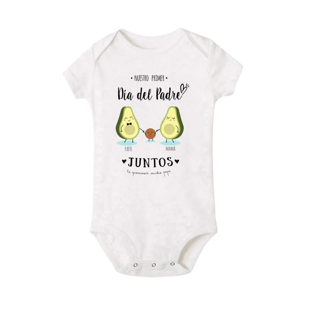 Our First Father's Day Together Family Matching Outfit  Infant Romper+Daddy T-Shirt Family Clothing Fathers Day Best Gifts 4