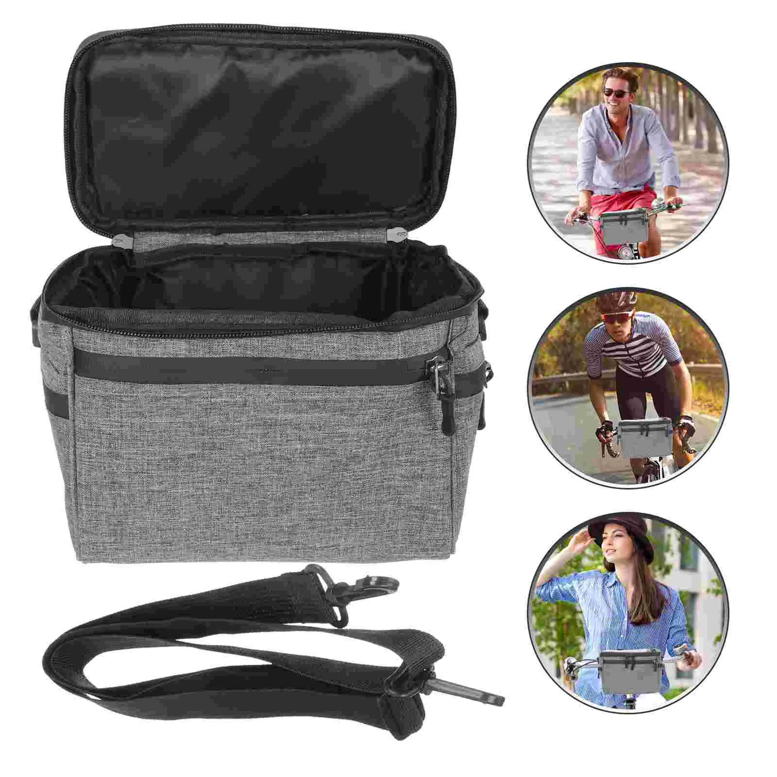 

Handlebar Bag Phone Touch Screen Front Storage Pouch Mountain Bike Basket
