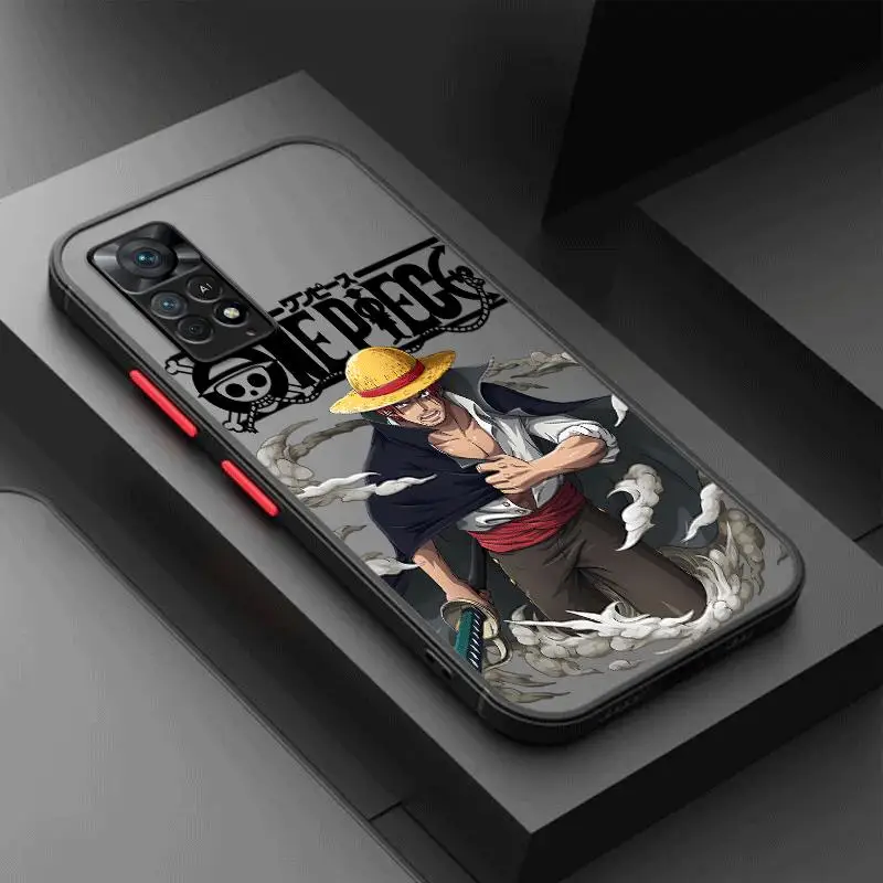 One Pieces Anime Phone Case for Xiaomi Redmi Note 7 8T 8 Pro 9S 9 Pro 10 Pro 10S 11(11S) 11ProPlus5G 12 Pro 4G 12S Armor Cover
