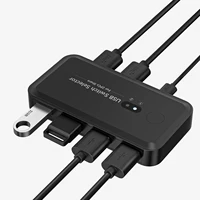 USB KVM Switch Adapter USB 3.0 Switcher 2 Input 4 Output USB Switch KVM Switcher Printer Sharer For Computer Keyboard 1