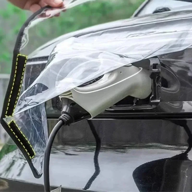 Universal Waterproof EV Charger Cover Outdoor Rain Dust Proof Protective Case for Electric Vehicle Charging Port and Connector