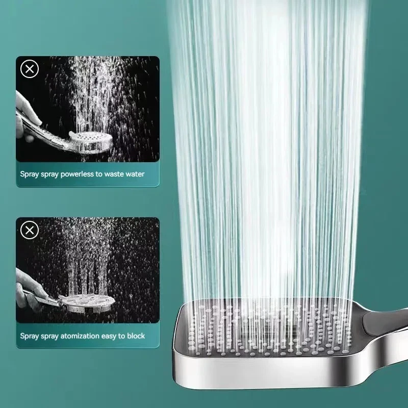 Description Picture 3 of itemSupercharged showerhead faucet bathroom shower shower water heater handheld pressurized showerhead with 1.5m hose and bracket