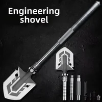 Engineer Shovel Multifunctional Outdoor Camping Survival Gear Folding Fishing Shovel Anti-slip Professional Outdoor Tools 1