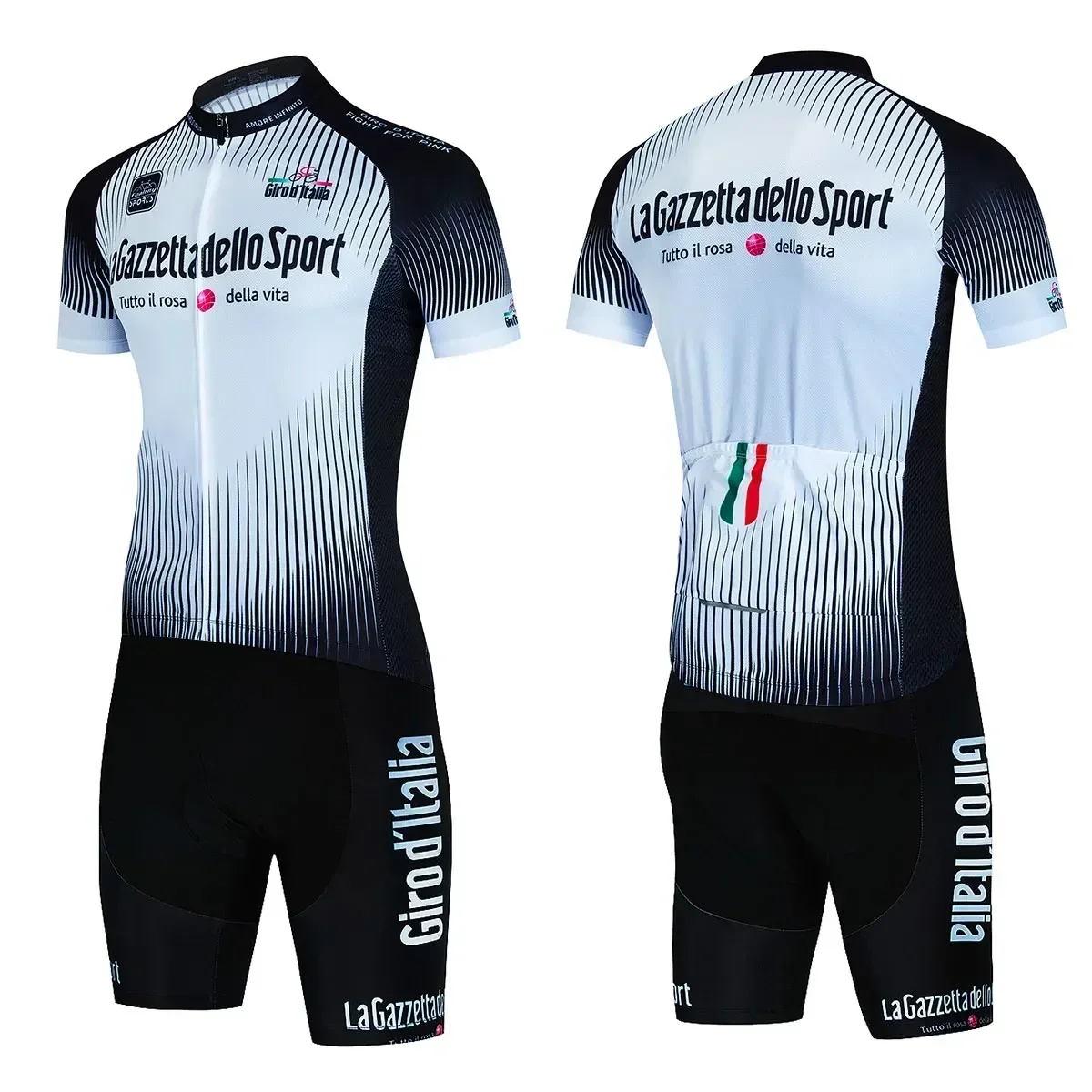 Tour of Italy Bicycle Clothes Cycling Jersey Set Summer Road Bike Short Sleeve Cycling Clothing Men Mtb Jersey Set Sport Wear 3