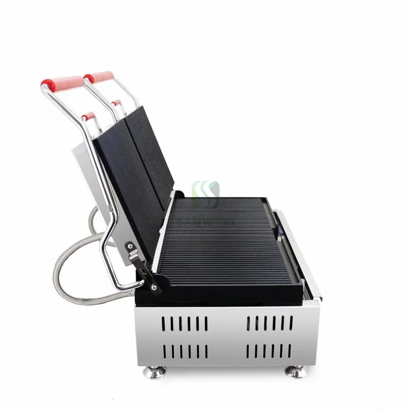 Panini Press Machine Double Plates Stainless Steel Sandwich Panini Grill Machine Panini Breakfast Machine  Sandwich Maker 3