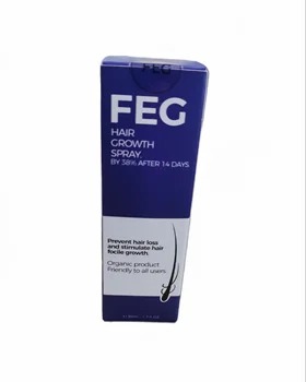 FEG Organicn Hair Oil Spray By 38% AFTER 14 DAYs Friendly to all users For Thicker Long Hair-50ML