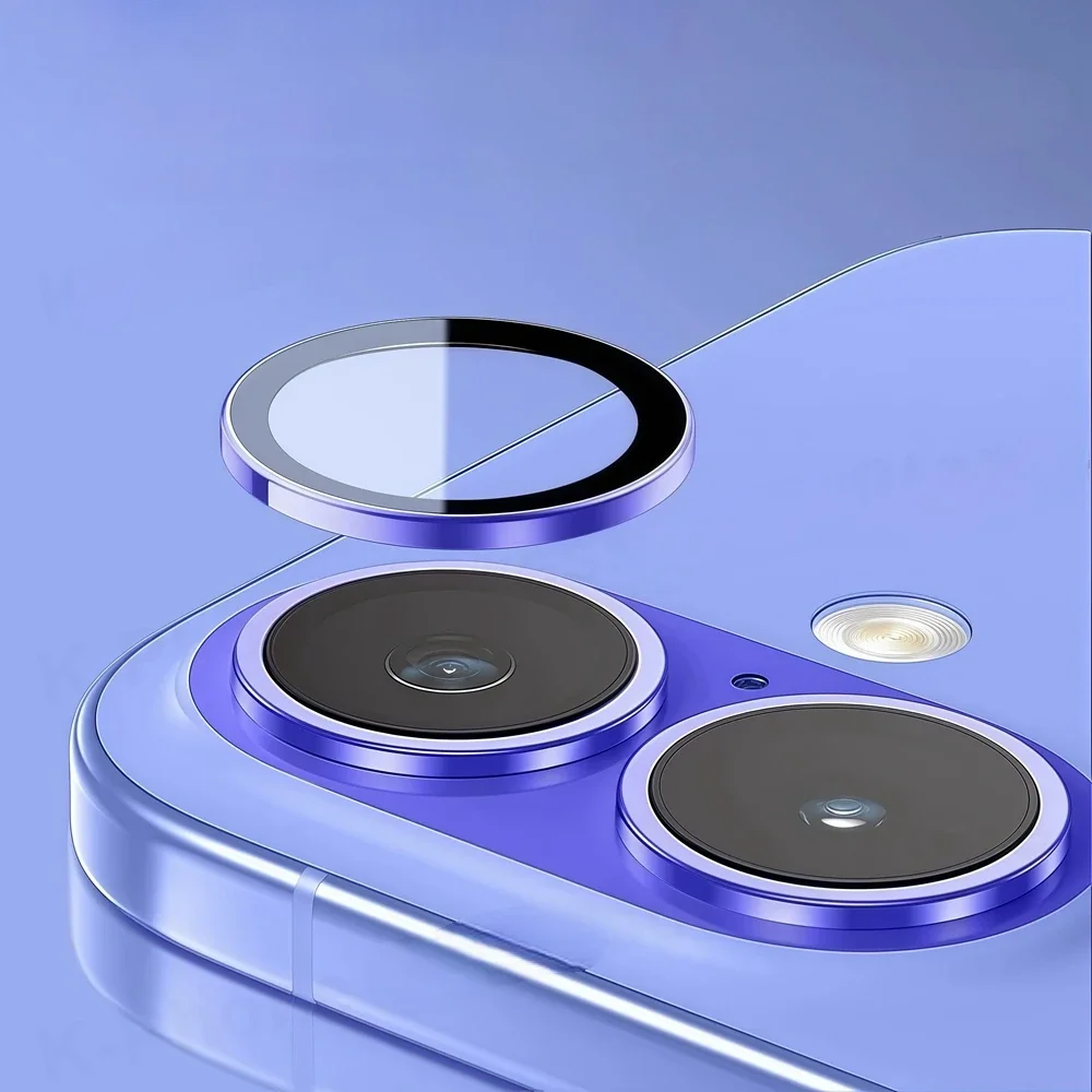 Premium Aluminum Camera Lens Protector with Tempered Glass Cover - 2-3 Piece Set