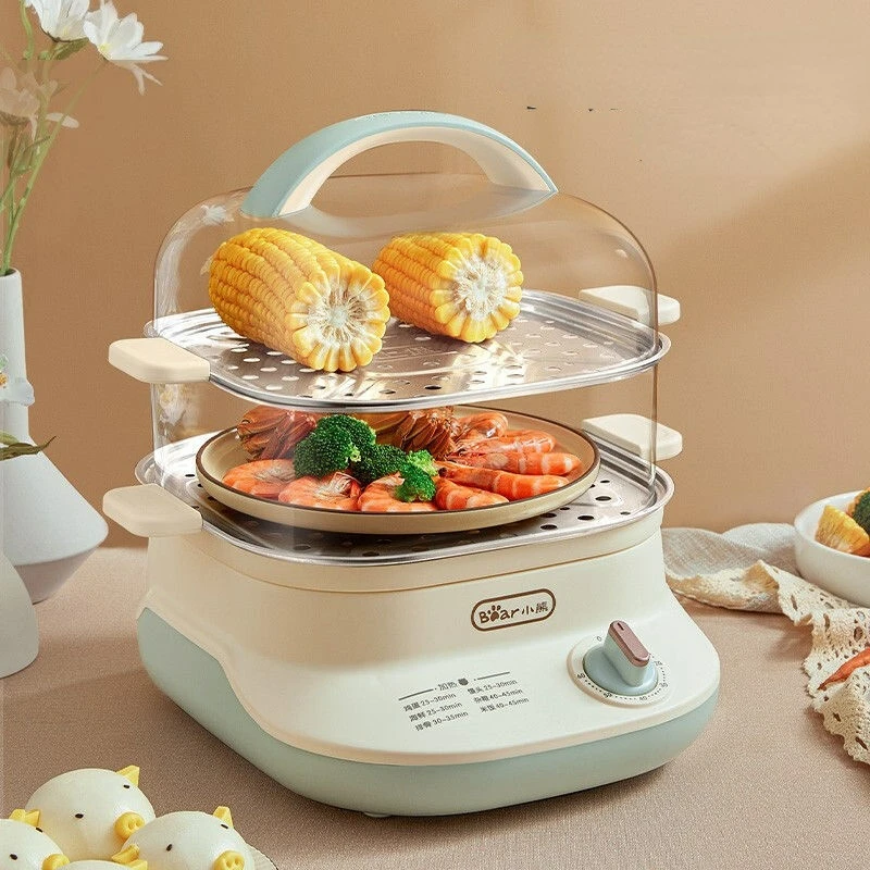 Rice Noodle Roll Steamer Food Electric Dumpling Fish Vegetable Dimsum Multi Cooker Egg Boiler