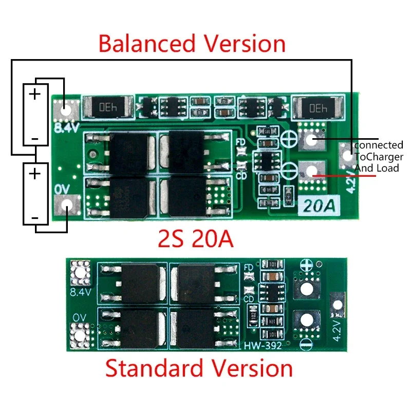 2S20A7.4V8.4V18650LithiumBatteryProtectionBoard/BMSBoardStandard/BalanceForDIY-AliExpress502