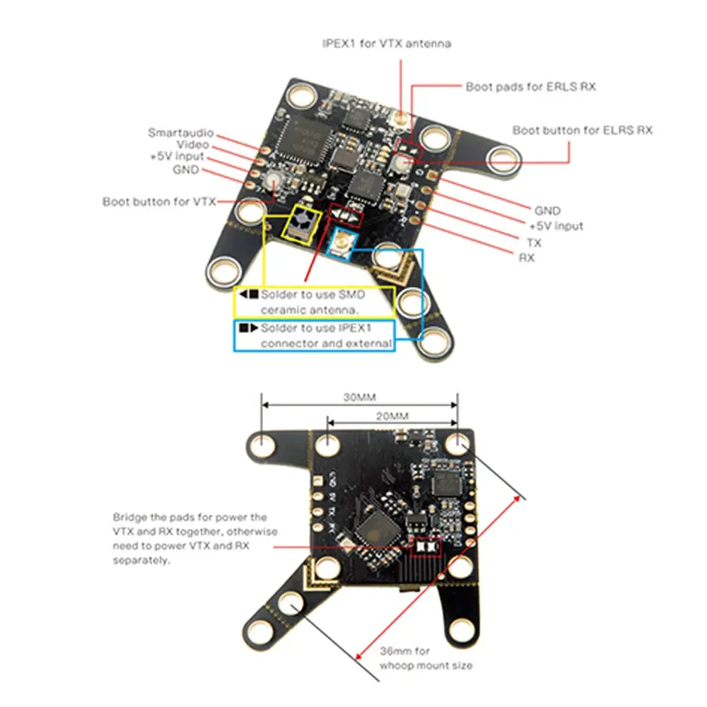 HappyModel ELRS Fyujon 2in1 Module Built-in ELRS Receiver