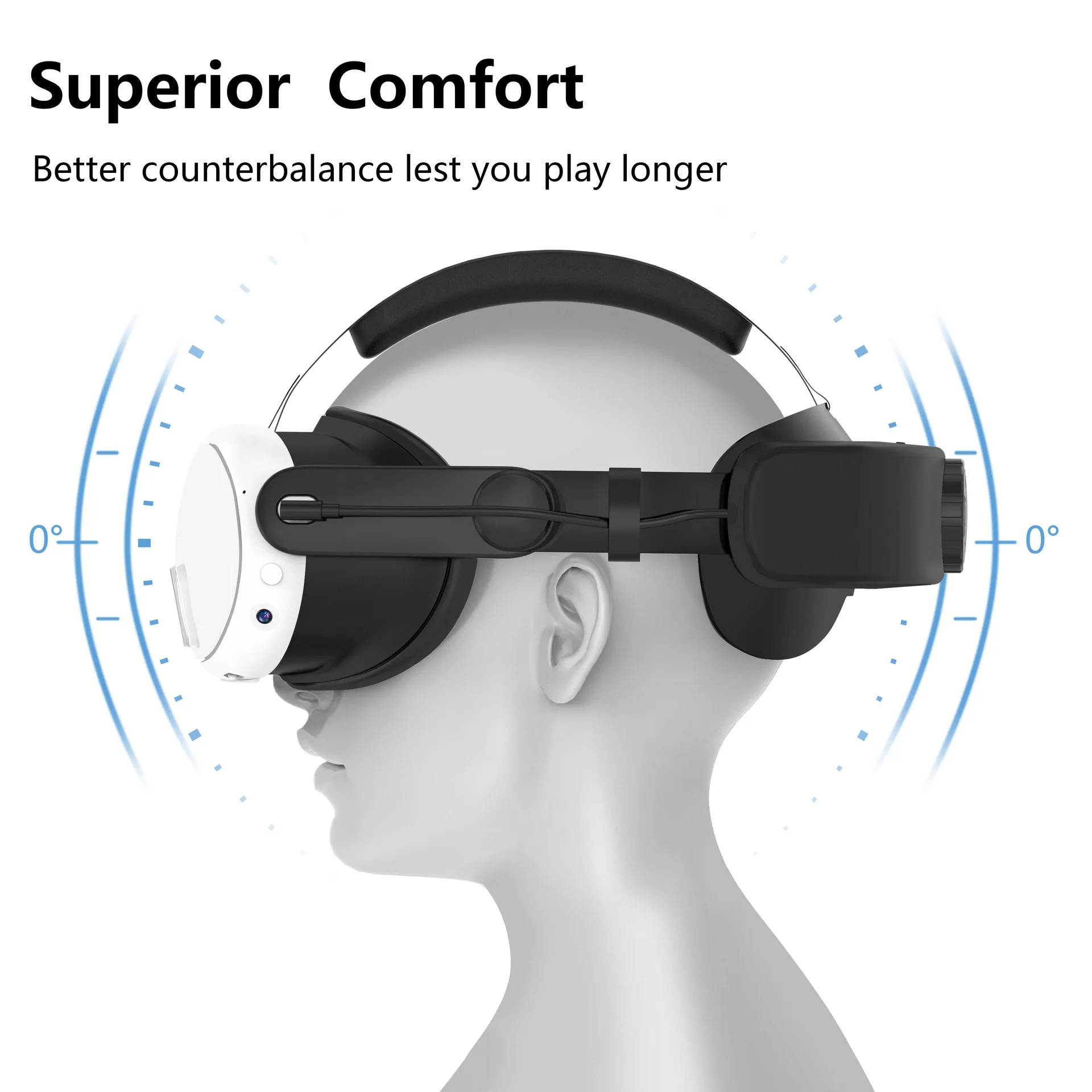 T1 Elite Strap for Meta Quest 3 VR Headset Adjustable Head Strap 