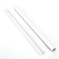 Car Front Trim Strips Color Support Grill Bar V Brace Wrap - Stylish Car Styling Mouldings Decoration Accessories (White)