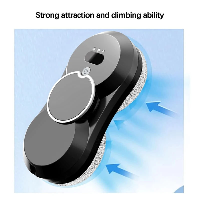 W17S Window Cleaning Robot,Single Water Spray,Smart Memory,High Suction Anti-Falling Electric Glass Limpiacristales Wall Robot 3