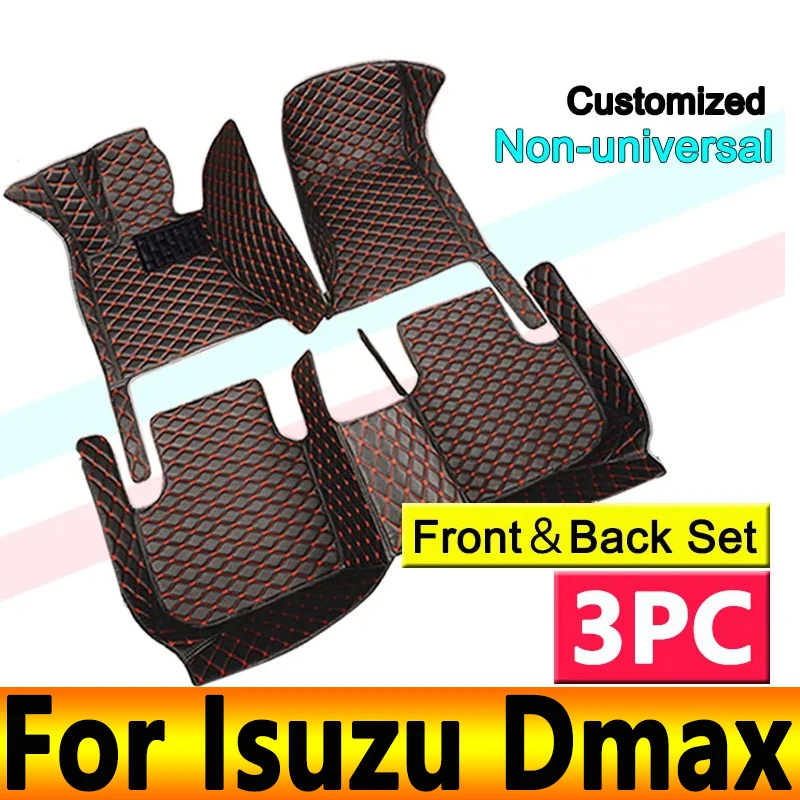 

Автомобильные коврики для Isuzu Dmax D-max 2020 2019 2018 2017, автомобильные аксессуары, декоративные кожаные коврики, водонепроницаемые защитные коврики