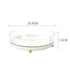360 Rotating Tray Kitchen Storage Containers for Spice Jar Snack Food Tray Bathroom Storage Box Non Slip Cosmetics Organizer 6