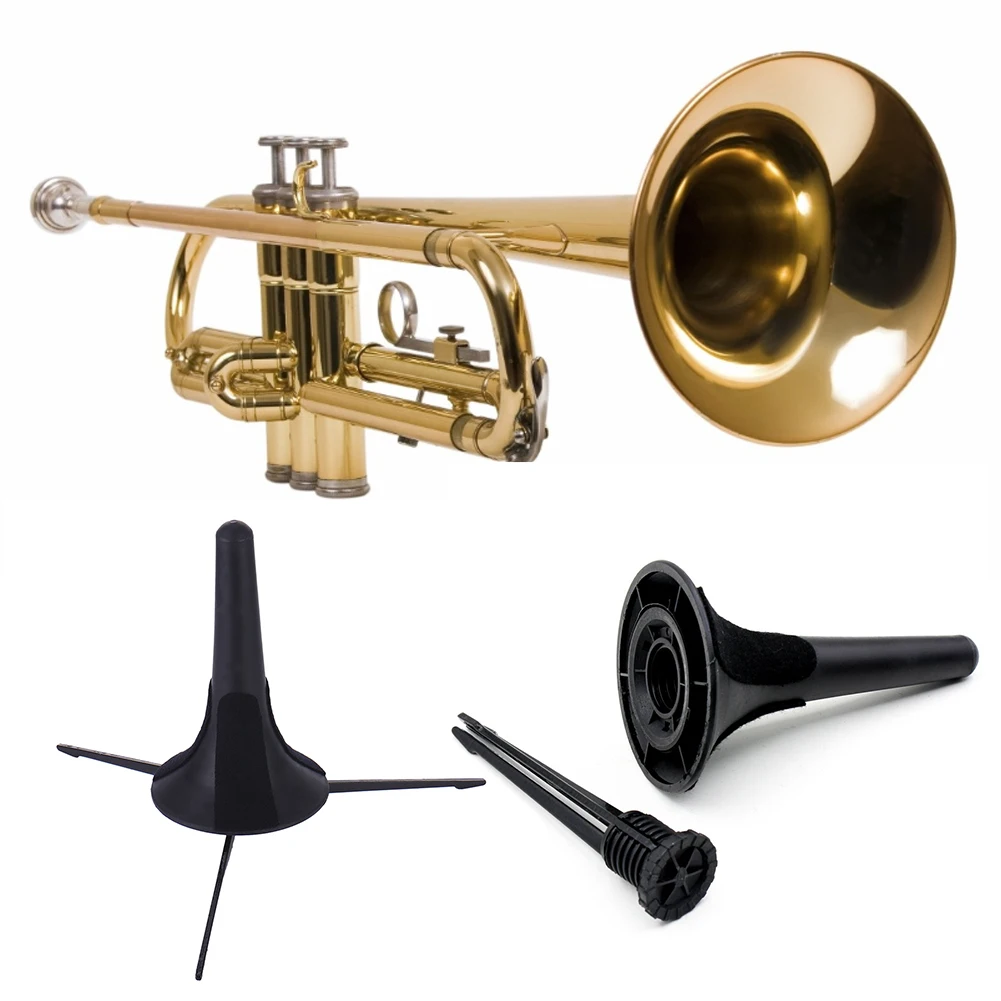 Portable Trumpet Stand Tripod Stand Musical Instrument Rest Holder With Detachable & Foldable Metal Leg