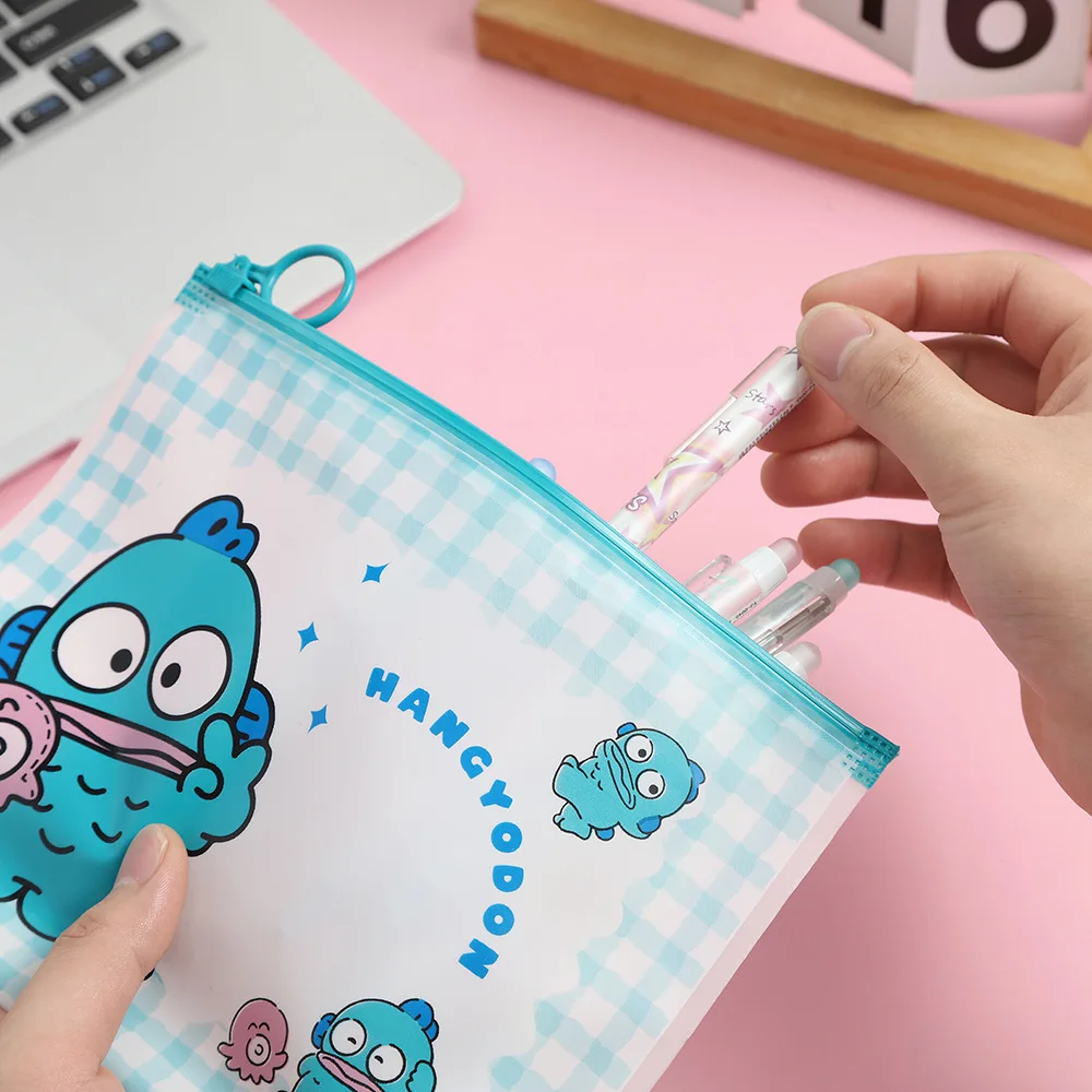 Sanrio Kawaii Hello Kitty Melody Kuromi Zipper Bag 10pcs-20pcs Child Stationery Packaging Bag Seal Dustproof Storage Bags