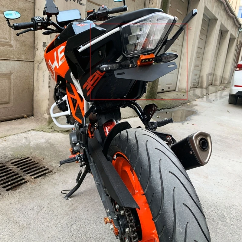 Support De Plaque D'immatriculation Arrière Pour KTM RC 125/200/390 à Partir De 2014 - JS Parties